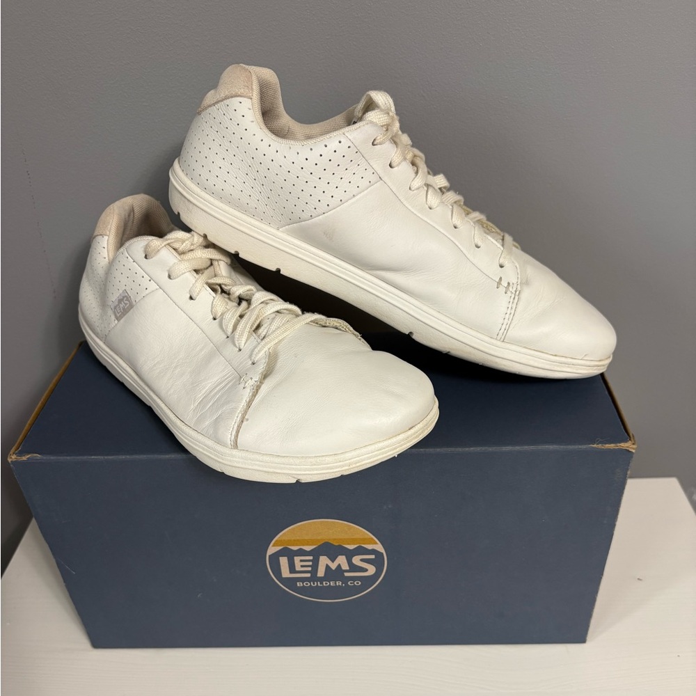 Lems Kourt Sneakers White Mens Size 9.5 Womens Size 11 Unisex Minimalist